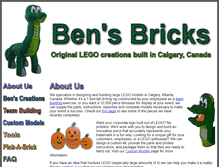 Tablet Screenshot of bensbricks.ca